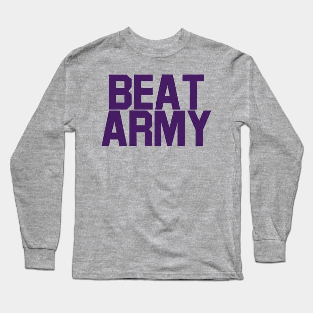 Go Navy Beat Army Long Sleeve T-Shirt by Maskumambang